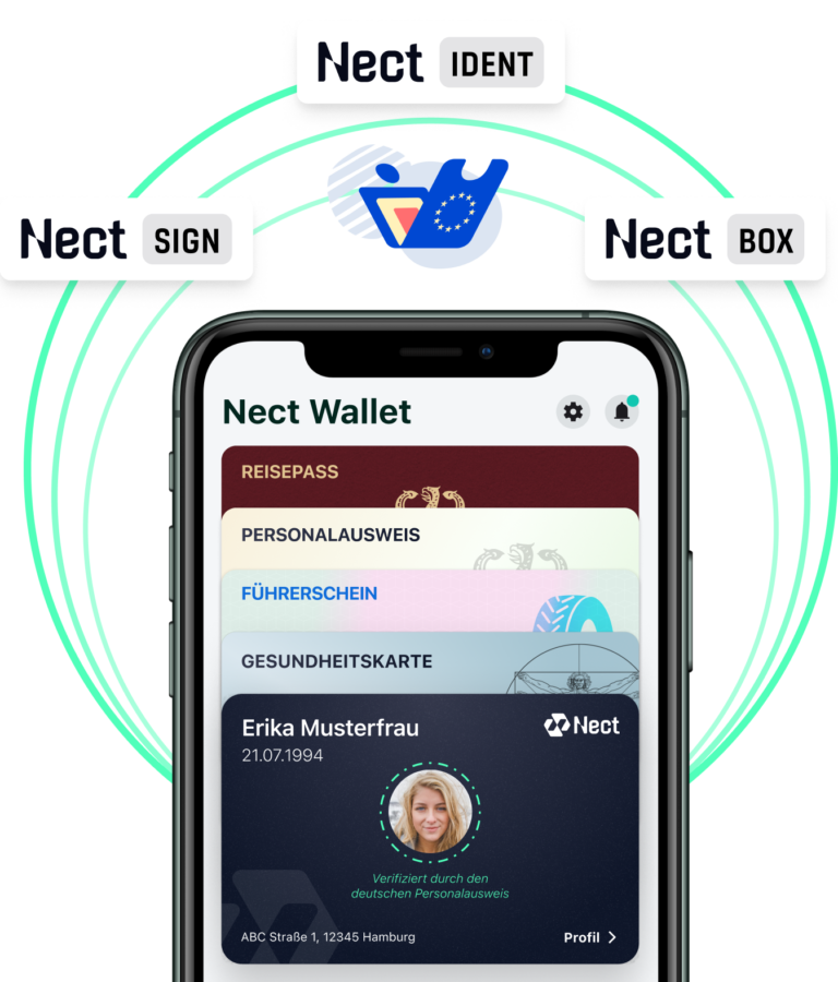 Automatisierte Identitätsprüfung Versicherungen mit Nect auf dem Smartphone