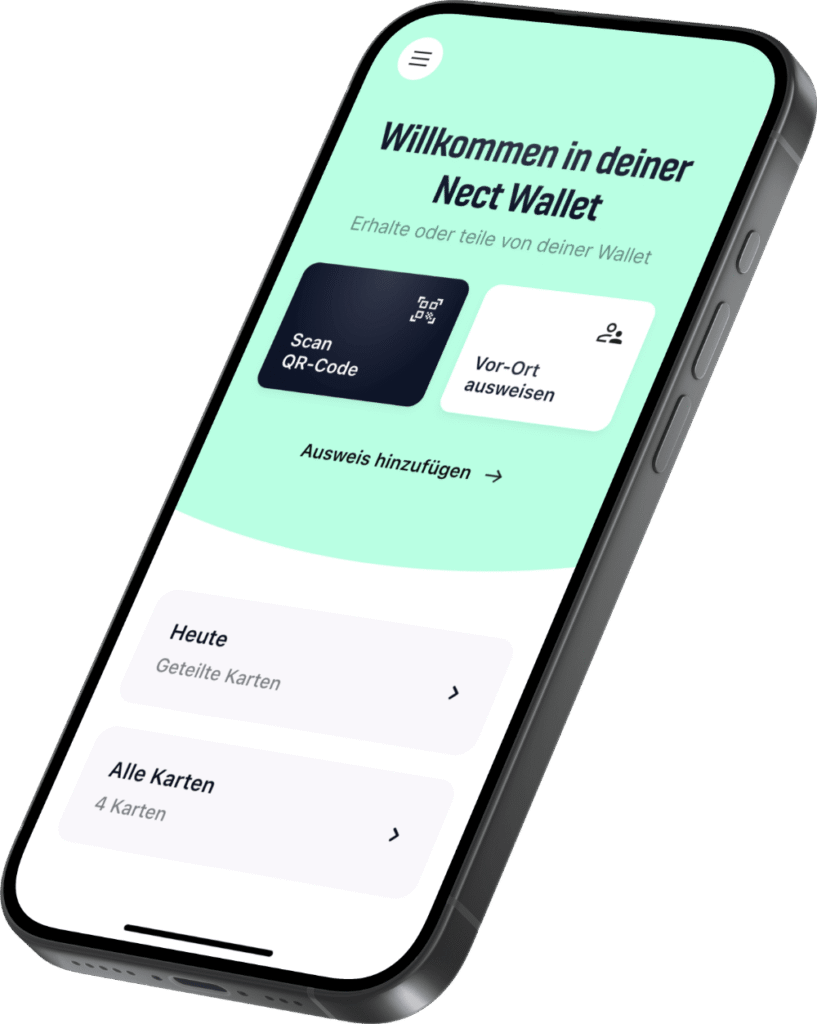 Nect EUDI-Wallet no smartphone
